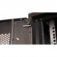 Шкаф 19" телекоммуникационный настенный, 18U 901x600х600 мм, дверь перфорация, черный
